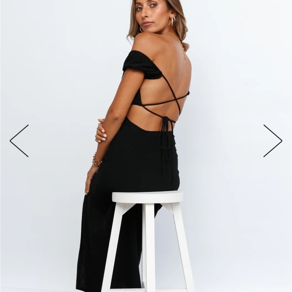 Hello Molly — IN YOUR EYES MAXI DRESS BLACK - Picture 2 of 5